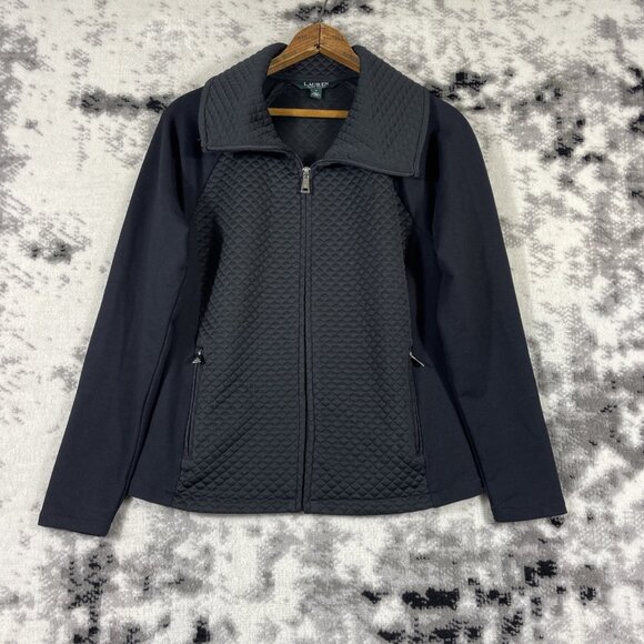 Lauren Ralph Lauren Jacket Womens Size Small Quilted Full‎ Zip Performance - Picture 1 of 12